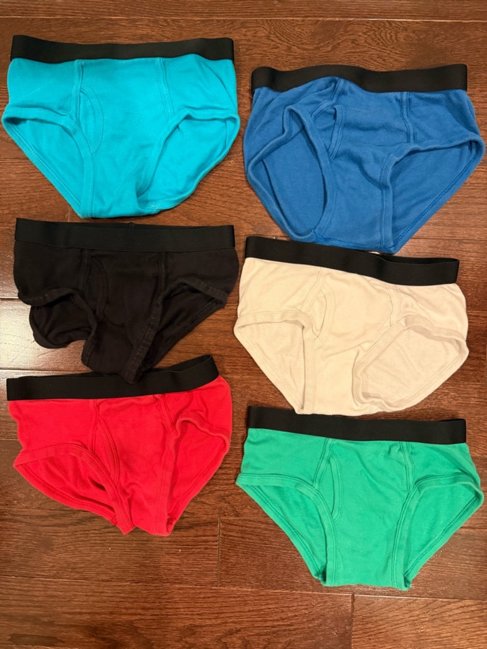 TRIMFIT BOYS' SIZE MEDIUM (SIZE 6-8) PACK 100% COMBED COTTON BRIEF UNDERWEAR